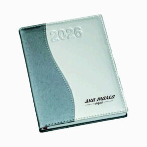 Agenda Diária Capa Metalizada para Personalizar