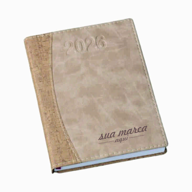 Agenda Capa Cortiça Marrom. Código AG06 – 173L