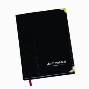 Agenda Capa Croco Reta Vinho Personalizada