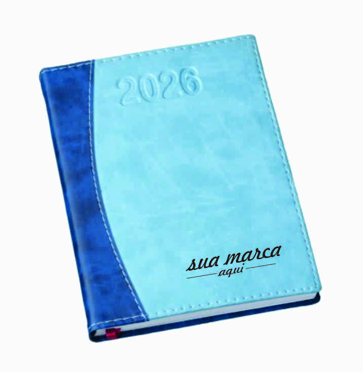 Agenda Capa Estampada Azul. Código AG06 – 172L