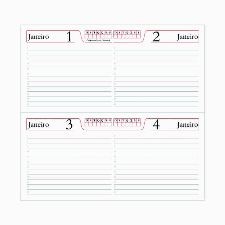 Dias Agenda Bolso Permanente