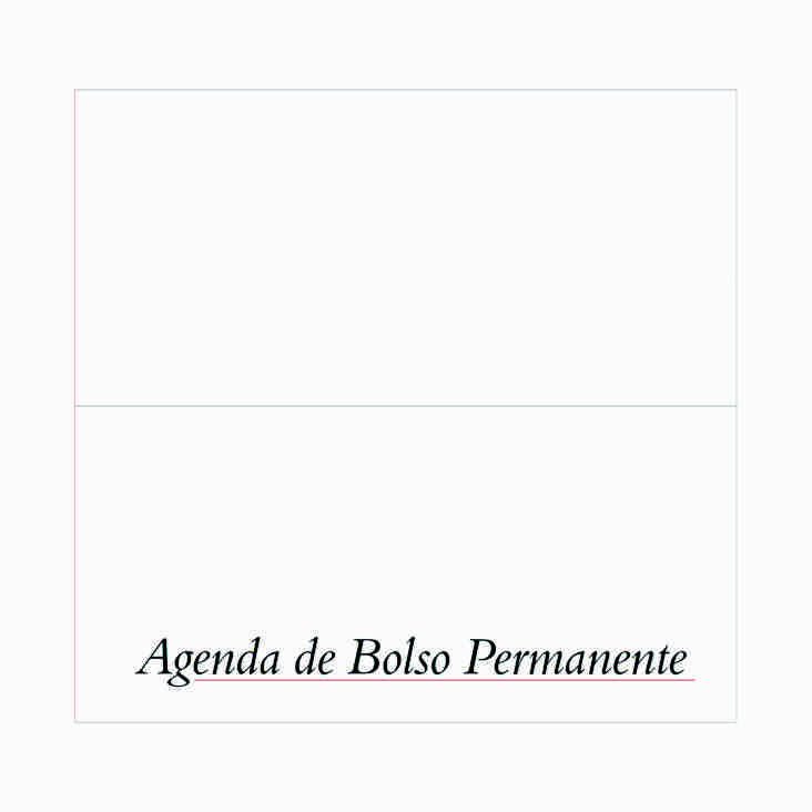 Miolo Agenda Bolso Permanente