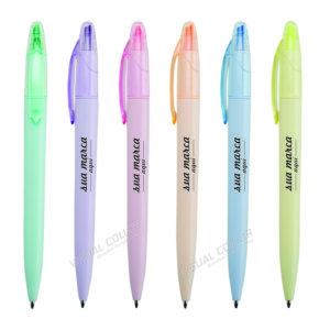 Caneta Plástica Marca Texto para Personalizar